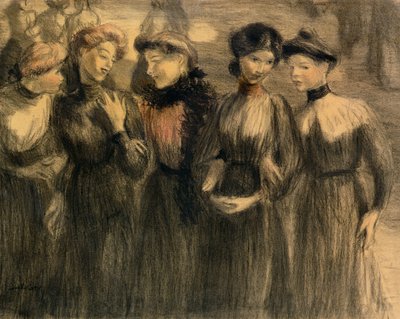 The Walk, c.1881 by Théophile Alexandre Steinlen